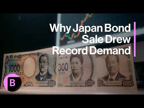 Editorial photograph illustrating Japan’s Record 20-Year Bond Demand Shows the Price of Restoring Buyers