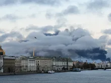 Drone attack kills one and strikes oil sites around St Petersburg