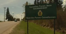 Editorial photograph illustrating Four soldiers killed and 39 injured in CFB Wainwright training fire