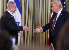 Editorial photograph illustrating U.S. Military Aid to Israel Persists Amid Gaza Conflict