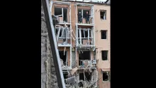Editorial photograph illustrating Russian Strikes Kill Civilians, Injure Dozens Across Ukraine