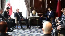 Editorial photograph illustrating Iran and Qatar put Hormuz and energy supplies on Moscow talks agenda
