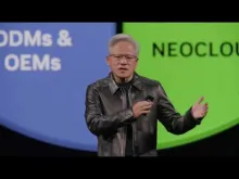 Editorial photograph illustrating Nvidia CEO Jensen Huang Urges AI Adoption Across European Industries