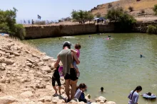 Editorial photograph illustrating Herod's Pool: Development in the West Bank