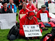 Editorial photograph illustrating Met Police take no action over Sarah Helm’s Palestine Action post