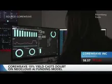 Editorial photograph illustrating CoreWeave’s Debt Scare Tests the Financing Model Behind the AI Boom