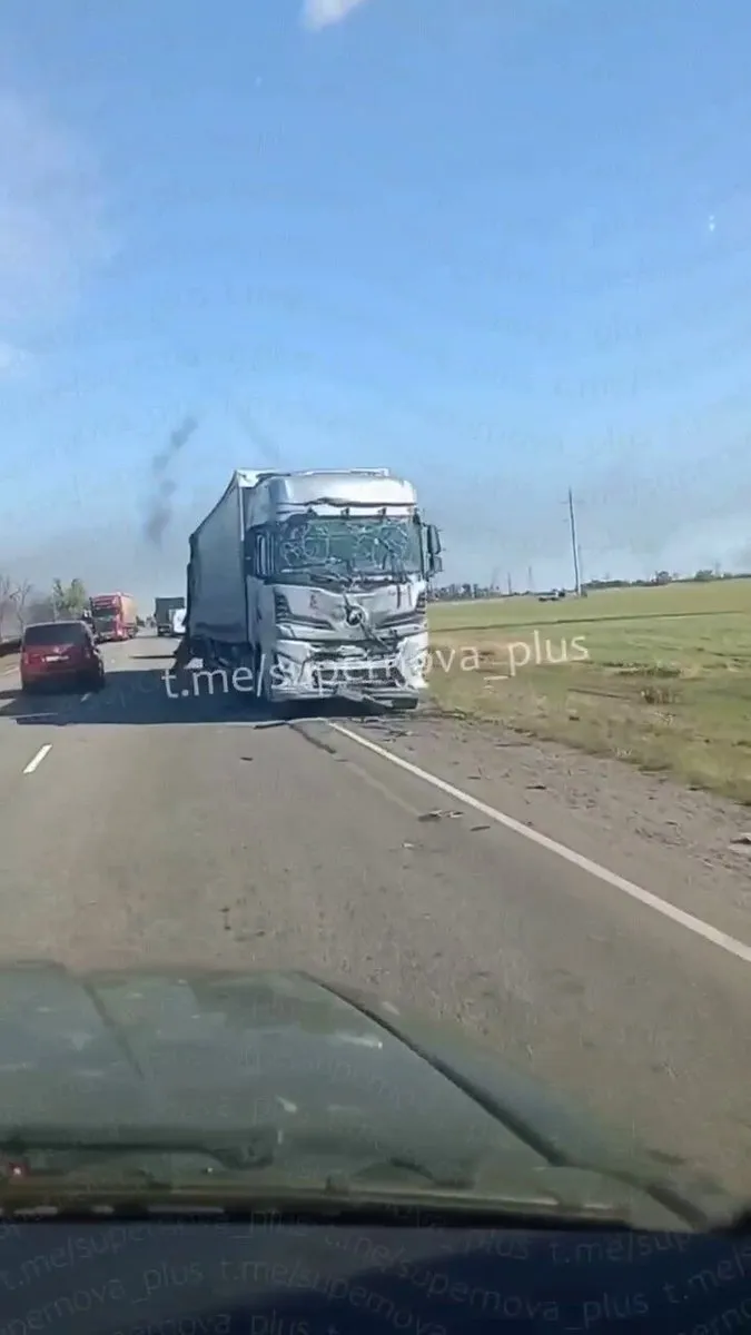 Editorial photograph illustrating Ukrainian FPV Drone Attack Disrupts Russian Logistics