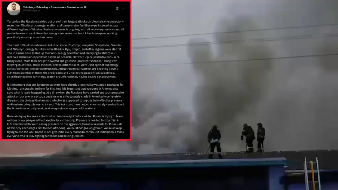Editorial photograph illustrating Zelensky Criticizes U.S. Sanction Waivers Amid Russian Attacks
