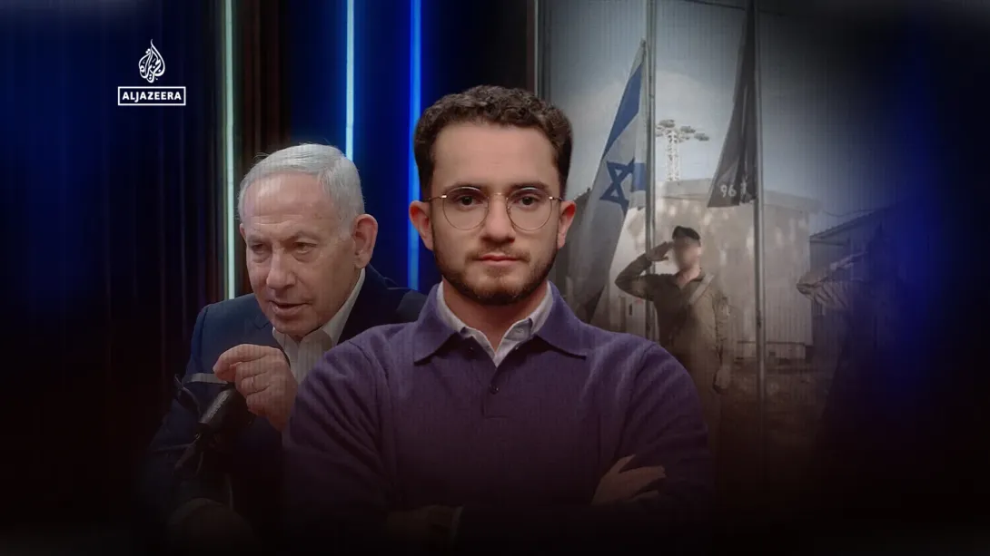Editorial photograph illustrating Netanyahu Issues Dramatic Ultimatum to Israeli Voters