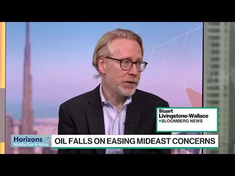 Editorial photograph illustrating Oil Prices Drop Amid Eased Middle East Supply Concerns