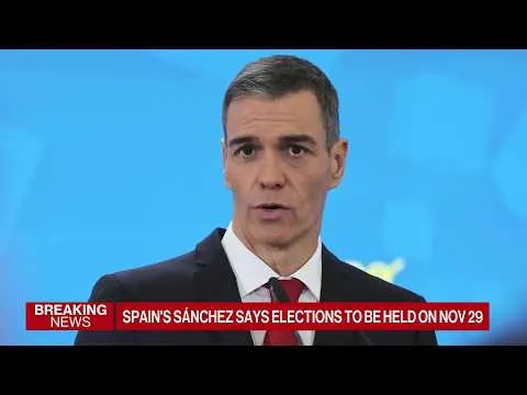 Editorial photograph illustrating Spanish PM Sánchez Calls Snap Election After Housing Plan Rejection