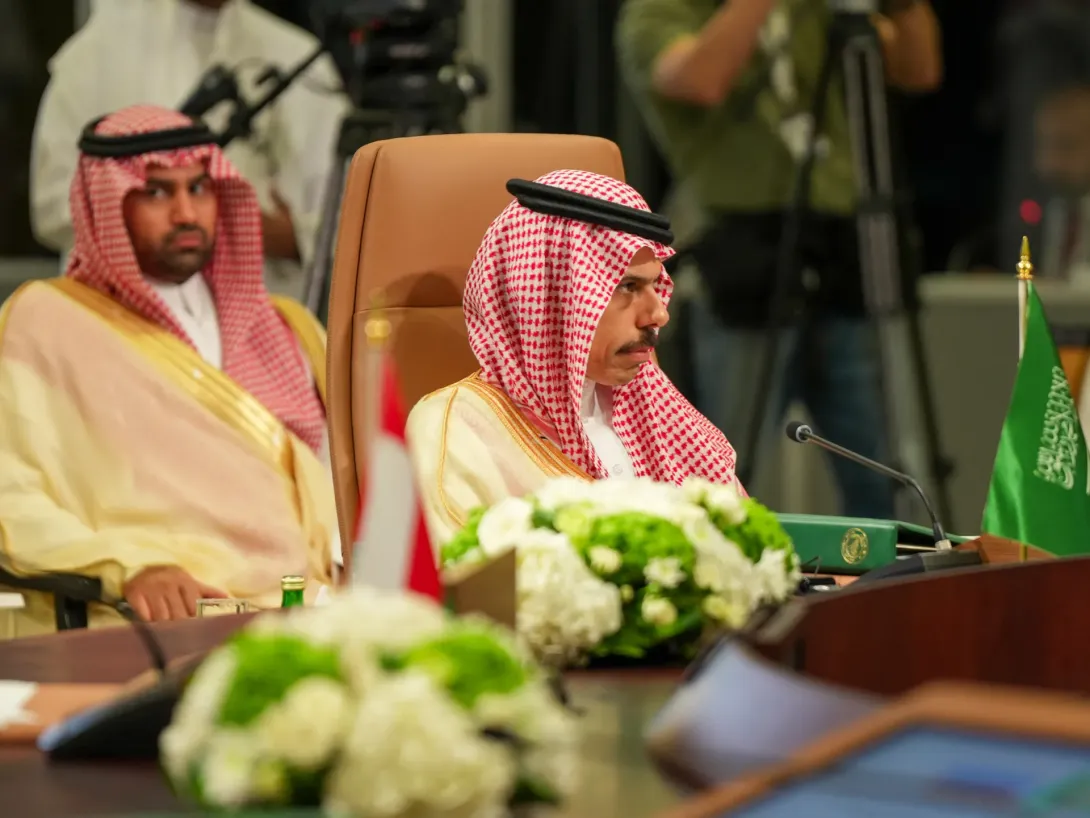 Editorial photograph illustrating GCC invokes collective defence as it condemns Houthi attacks on Saudi Arabia